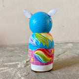 3”  Winter Friend: Rainbow Unicorn with Baby