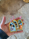 2.25” Mini Hand-painted Ornament: Rabbit