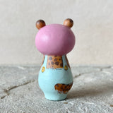 2” Leopard with Baby (Blue/Violet)