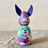 3”  Winter Friend: Violet Yeti with Bunny