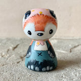 2” Fox (Blue/Pink)