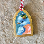 2.25” Mini Hand-painted Ornament: Bluebird