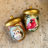 2.5” Acorn with Cardinal