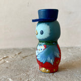 3” Owl Doll: Slate Blue