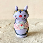 2” Bat with Baby: Lavender