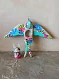 Set of 2: 3” Rabbit Rider with 8” Bird (Dove)