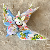 Set of 2: 3” Rabbit Rider with 8” Bird (Fox + Bunny)