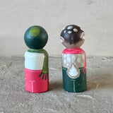Set of 2: 2.5” Rudolph and Frosty