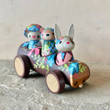 4: Forest Friends with Log Truck (Mushroom, Bunny, Bear)
