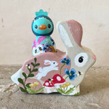 4.5” Bunny with Bluebird Rider