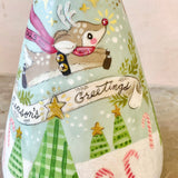 7” Season’s Greetings Cone Tree