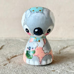 2” Koala with Baby (Peach and Turquoise)