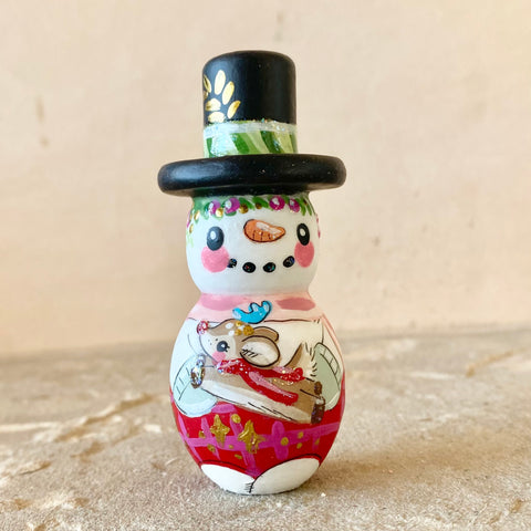 3” Snowman with Reindeer