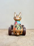 Set of 4: Winter Friends with Log Truck (Mushroom, Bunny, Mouse)