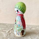 4.25” Snowman with Birds and Goose
