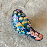 3.25” Black Wildflower Songbird (Resin)