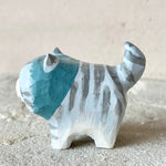 1.25” Cat with Blue Bonnet (Gray Stripe)