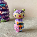 2pc Set: 4” Hive Box with Bee Friend (Violet)