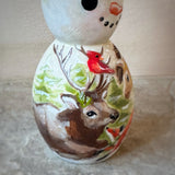 7.5” Large Woodland Snowman