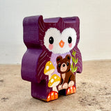 2” Owl Friend with Cub (Violet)