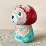 3.5” Bear with Cub, Fox and Birds