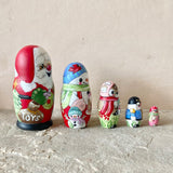 4.5” Set of 5: Santa, Snowman, Reindeer, Nutcracker, Gingerbread