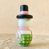 3” Snowman with Nutcracker
