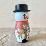 3” Winter Friend: Snowman with Deer and Fox
