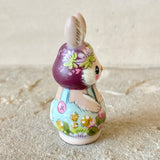 2.25” Bunny with Baby (Burgundy+Sky Blue)