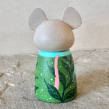 Set of 4: Winter Friends with Log Truck (Mushroom, Bunny, Mouse)