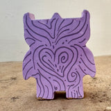 2” Owl Friend with Fox (Lavender)