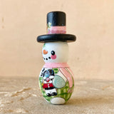 3” Snowman with Nutcracker
