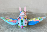 Set of 2: 3” Rabbit Rider with 8” Bird (Sky)