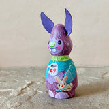 3”  Winter Friend: Violet Yeti with Bunny