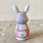 2.25” Bunny with Baby, Cardinal, & Squirrel (Lavender+Pink)