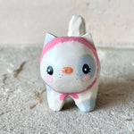 1.25” Cat with Pink Bonnet (Gray Spot)