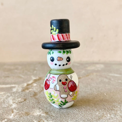 2” Snowman with Gingerbread