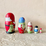 4.5” Set of 5: Santa, Snowman, Reindeer, Nutcracker, Gingerbread