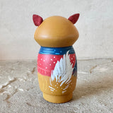 3” Winter Friend: Golden Fox with Hedgehog and Bluebird