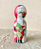 4.25” Santa with Rudolph and Friends