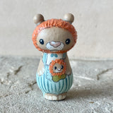 2” Lion with Baby (Stripes)