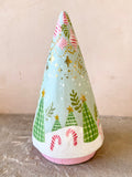 7” Season’s Greetings Cone Tree