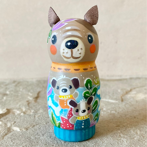 2.75” Dog with Pups