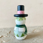 3” Snowman with Cardinal