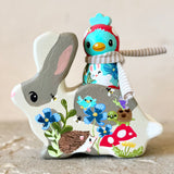4.5” Bunny with Bluebird Rider