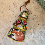 4” Tree Ornament: Night Fox