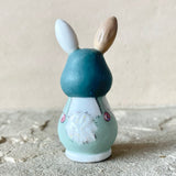 2.25” Bunny with Two Babies (Sky/Blue)