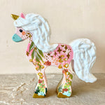 6” Secret Garden Unicorn (White + Pink)