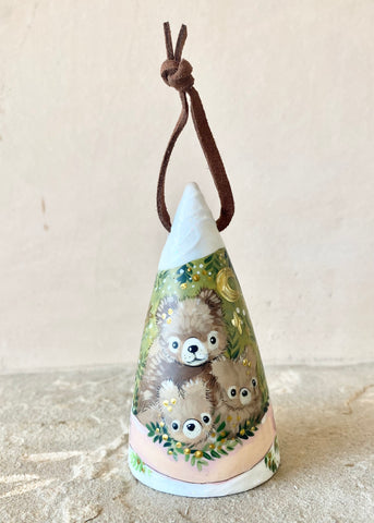 *Personalizable*4” Tree Ornament: Mama Bear with 2 Cubs