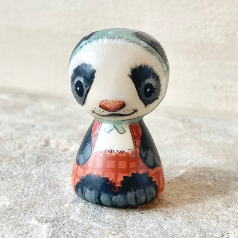 2” Panda (Terracotta/Blue)